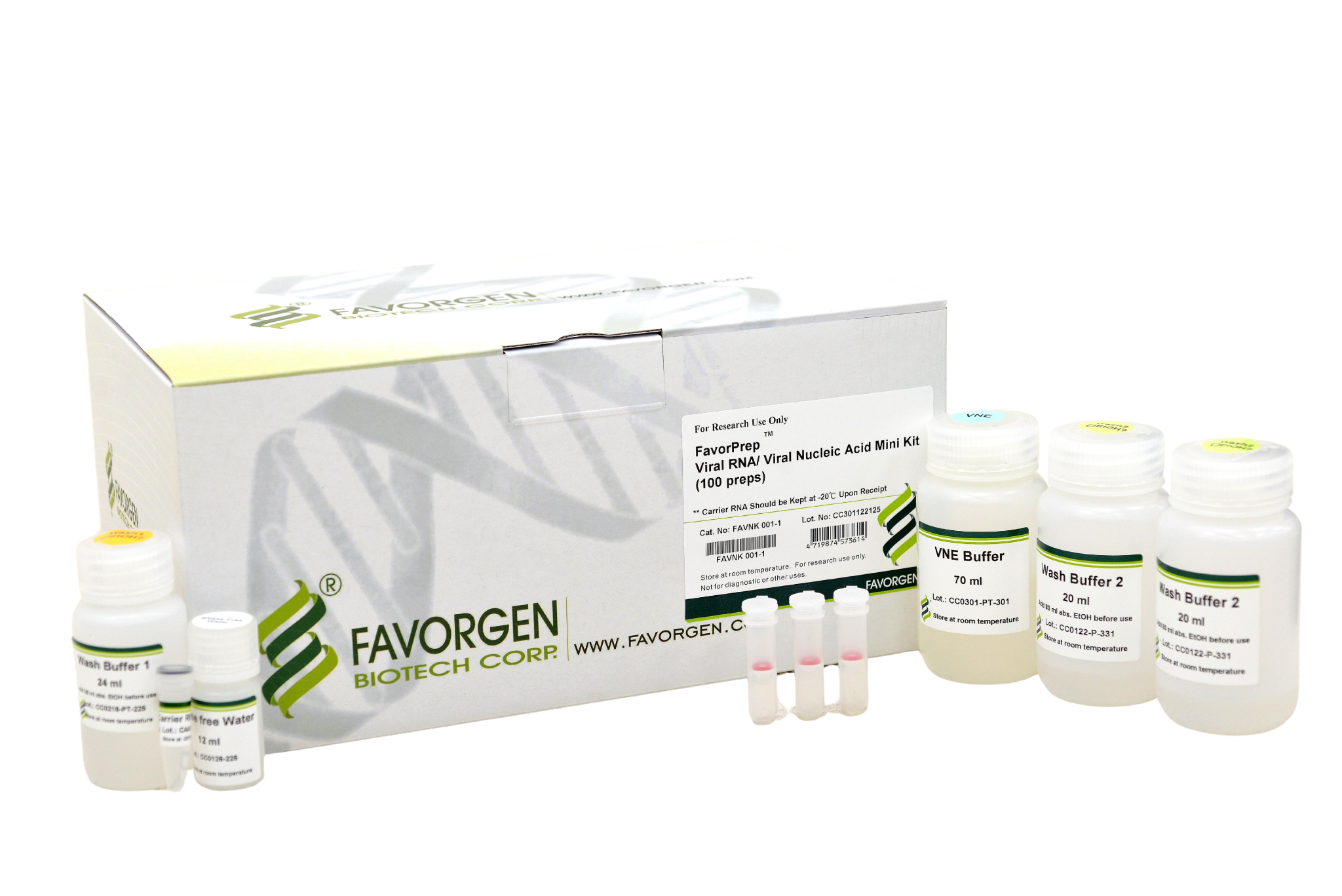 Favorgen Manual DNA/RNA Extraction Kits