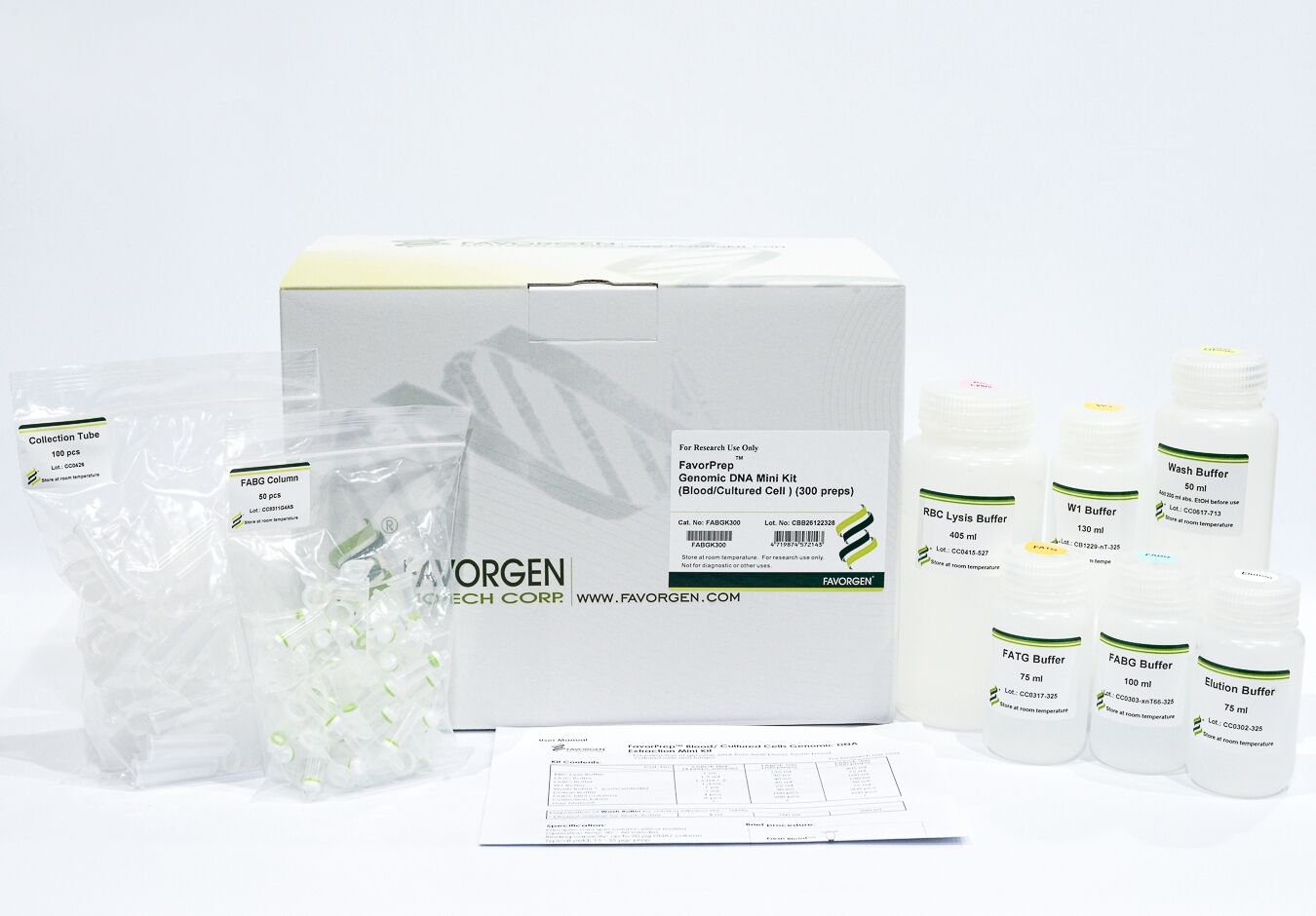 FavorPrep Blood/Cultured Cell Genomic DNA Extraction Mini Kit