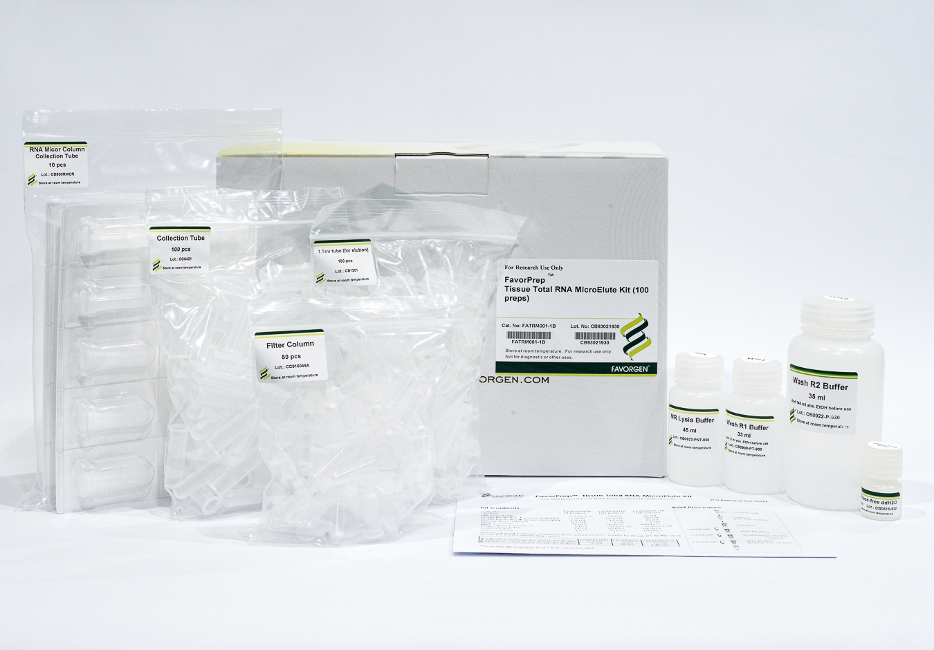 FavorPrep Tissue Total RNA MicroElute Kit