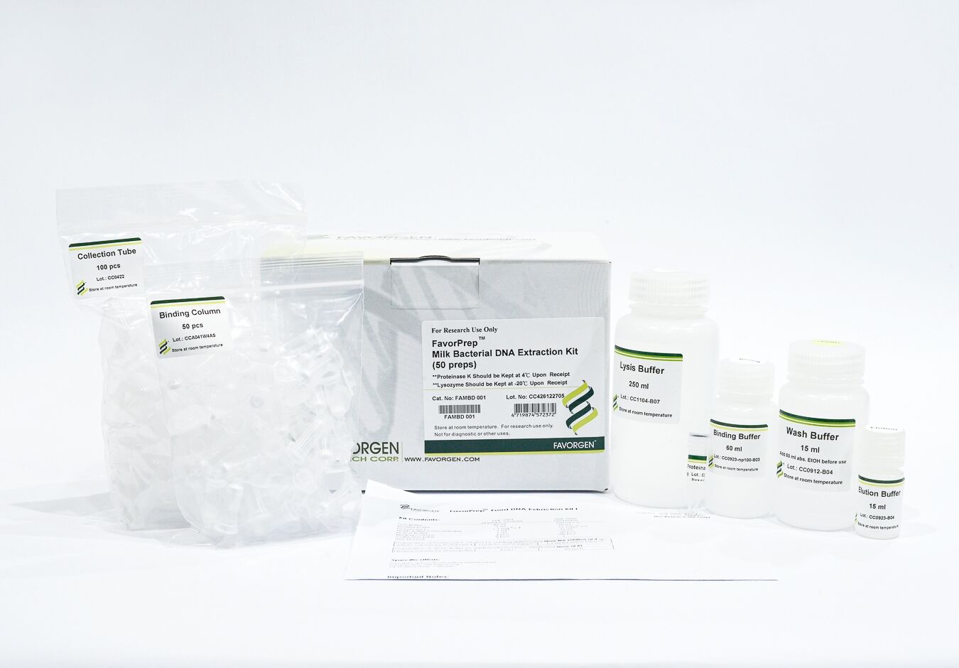 FavorPrep Milk Bacterial DNA Extraction Kit