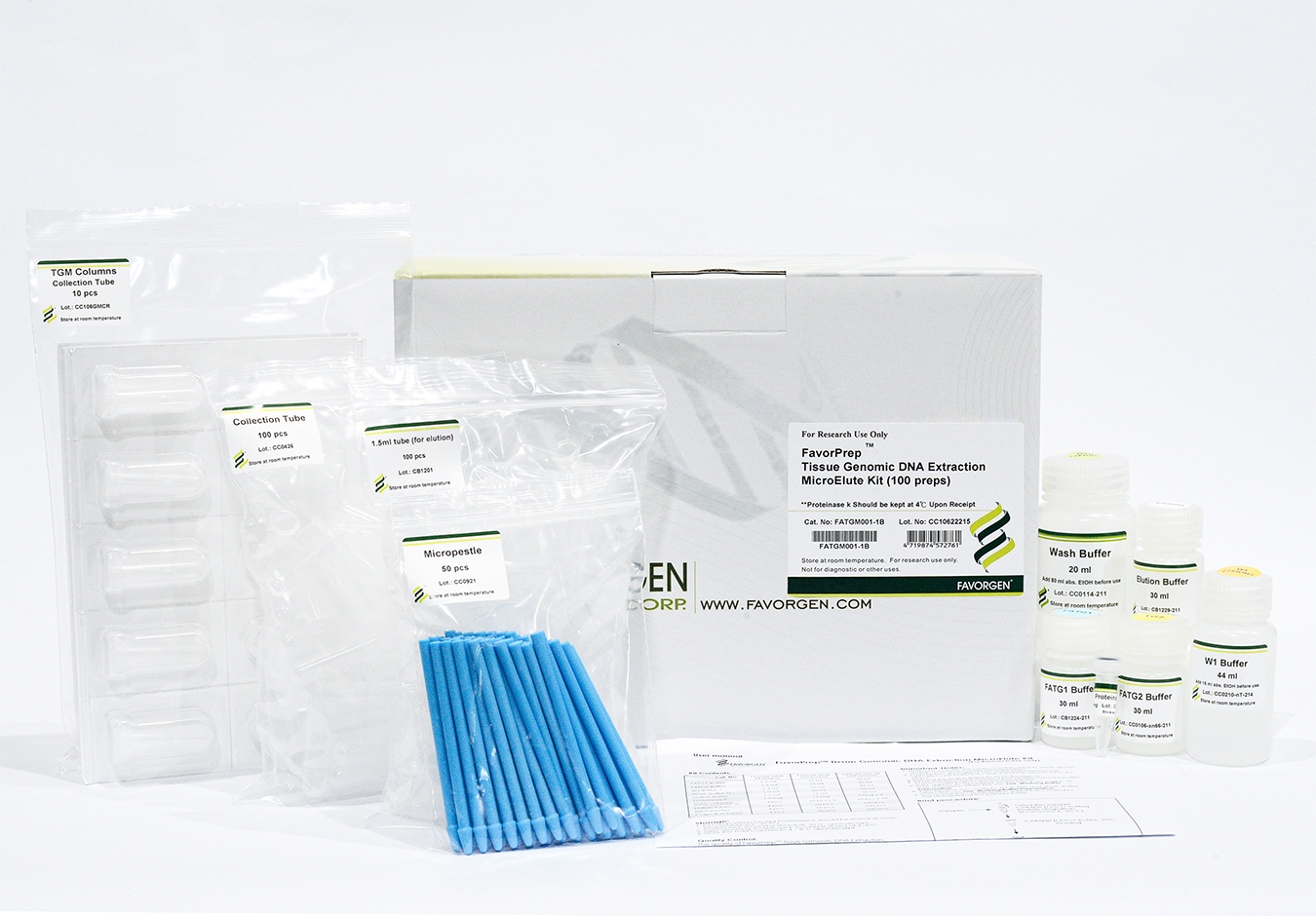 FavorPrep Tissue Genomic DNA Extraction MicroElute Kit