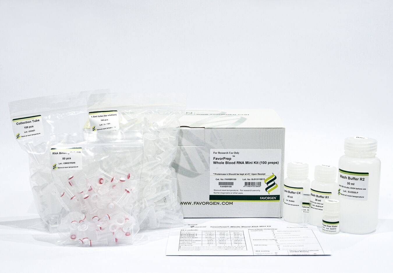 FavorPrep Whole Blood RNA Kit