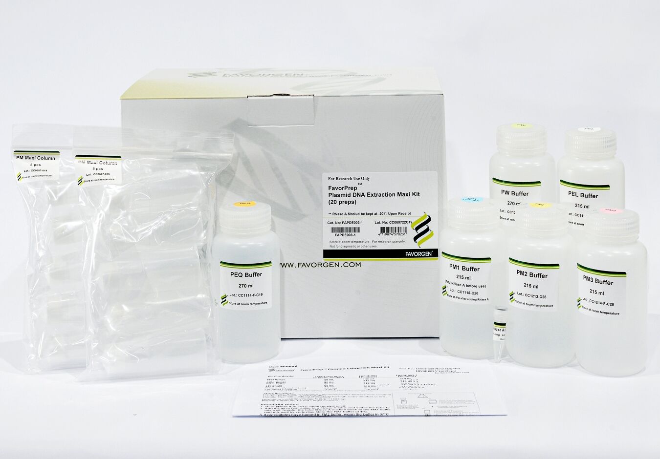 FavorPrep Plasmid DNA Extraction Maxi Kit