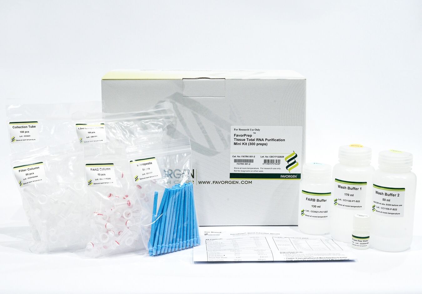 FavorPrep Tissue Total RNA Mini Kit