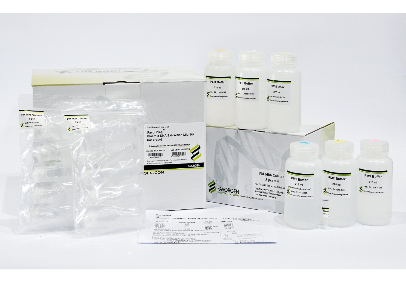 FavorPrep Plasmid DNA Extraction Midi Kit