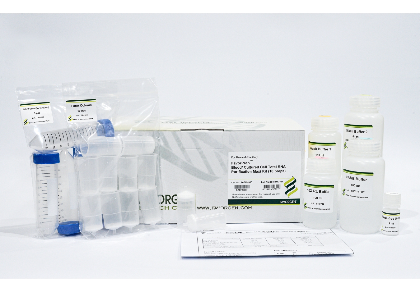 FavorPrep Blood/Cultured Cell Total RNA Maxi Kit
