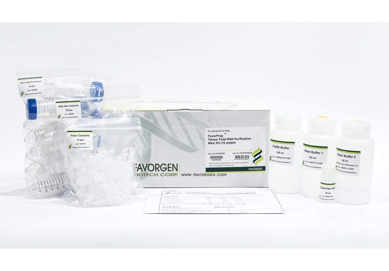FavorPrep Tissue Total RNA Maxi Kit