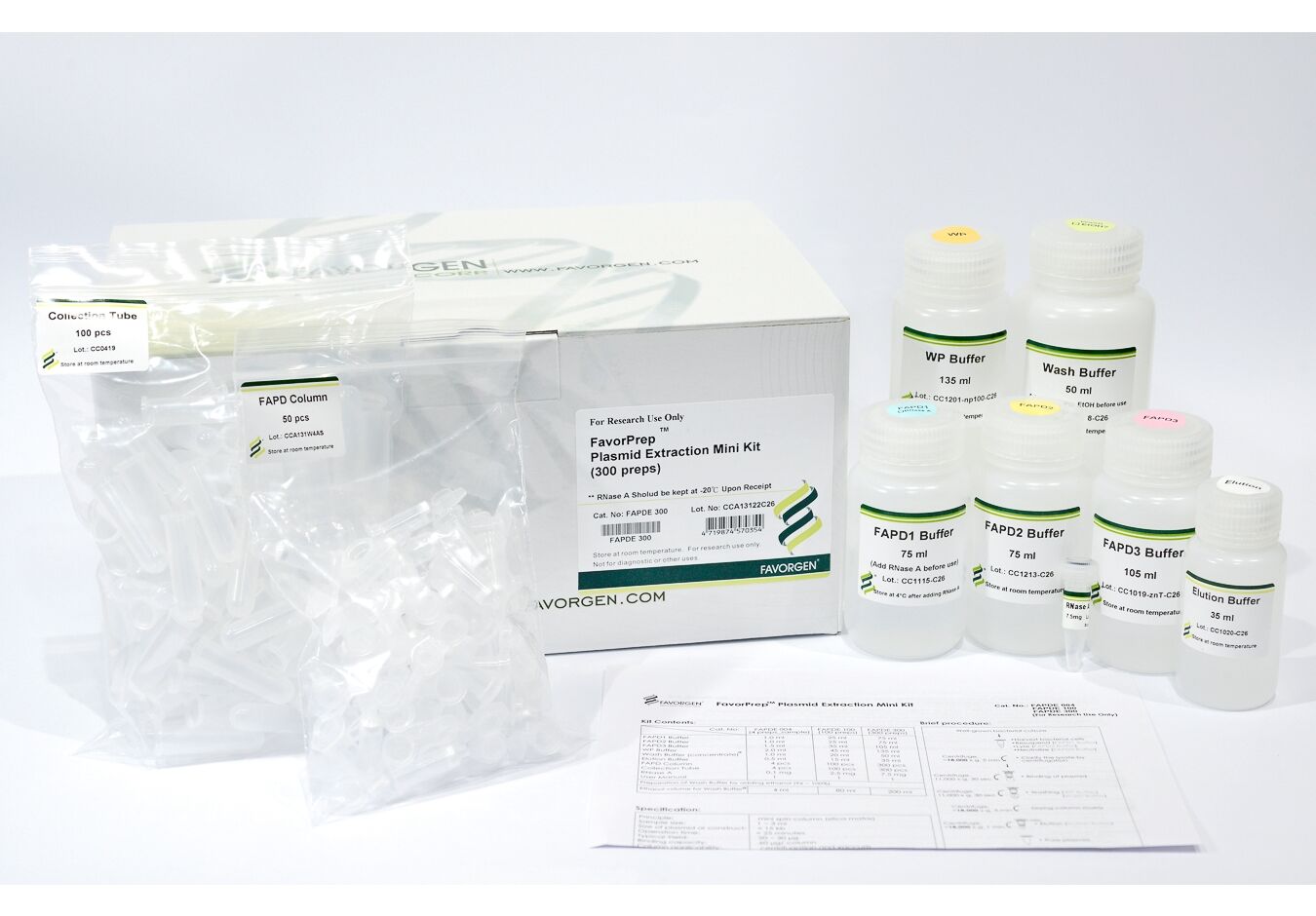 FavorPrep Plasmid DNA Extraction Kit (Fast)
