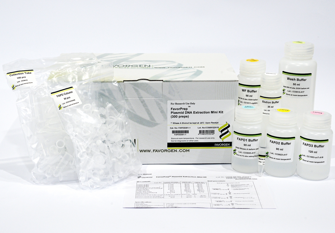 FavorPrep Plasmid DNA Extraction Mini Kit
